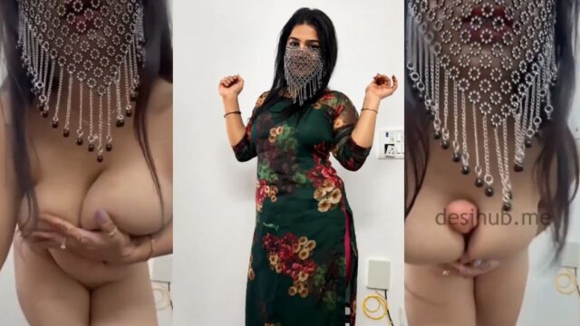Hot MILF Massive Nude Boobs Dikha Kar Dildo Play Aur Pussy Spreading