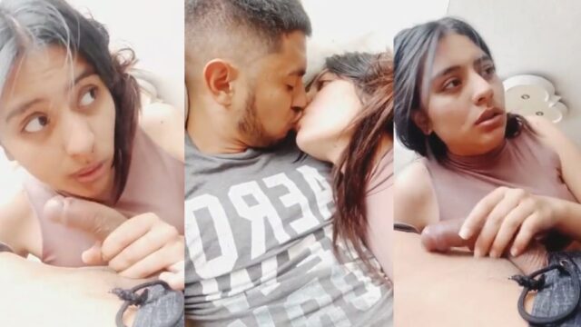 Cute Desi NRI Girl White BF Ka Dick Suck Kar Rahi Hai