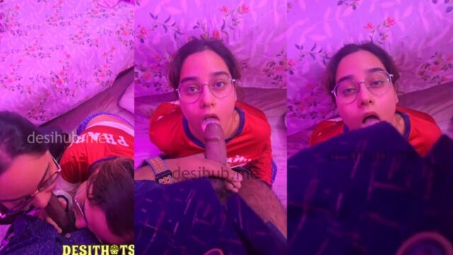 Sunandini and Shinjini Chakraborty Blowjob a Black Dick and Swallow Cum in a Threesome Sex Video
