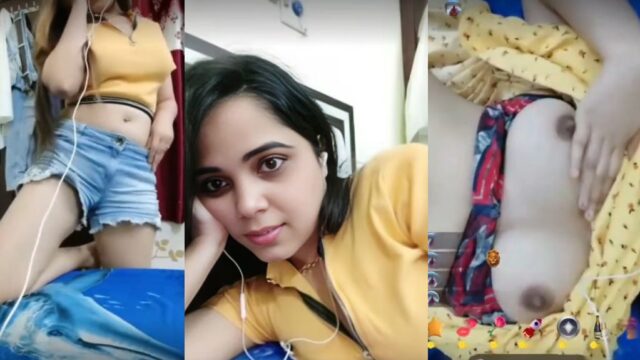 Desi Horny Hot Nasha Queen Stripping Fully Nude and Smoking Hot Show on Tango with Face