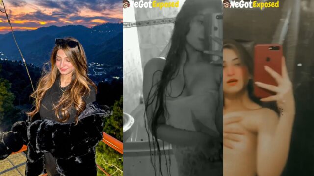Pakistani Insta Influencer Shizal Kakarzai Leaked MMS Video, Mirror Selfie Pressing Her Boobs