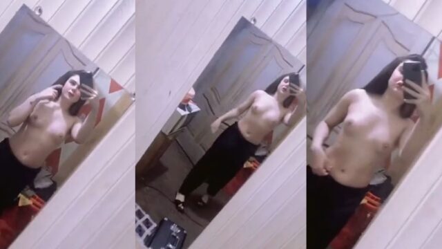 Hot Pakistani TikToker Nude Pashto Song Viral Video – Topless Selfie Singing Accidental Leak