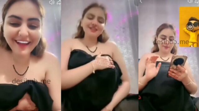 Mehrab Pakistani Babe Live Show Nude Boobs Pinching Nipples and Teasing Pussy