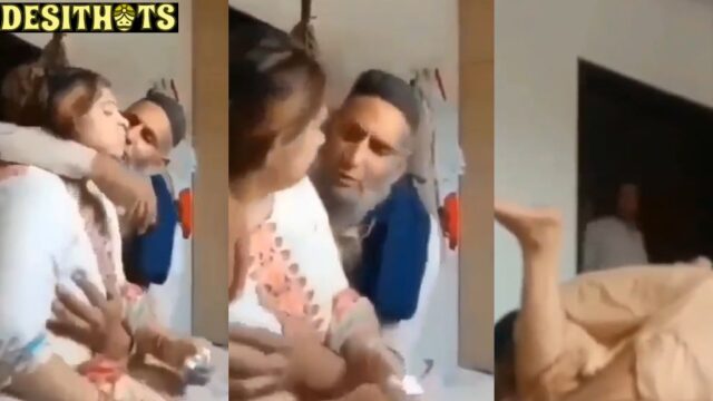 Pakistani Bhabhi Caught with Old Uncle Intimate Act
