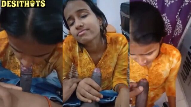 Tamil School Teacher Sucks Dick for the First Time