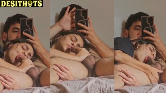 Horny Indian GF Sucks Cock While Finger Fucking His Ass