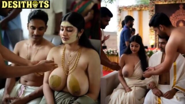 Mallu Bride Breast Caressing During A Ceremony Involving